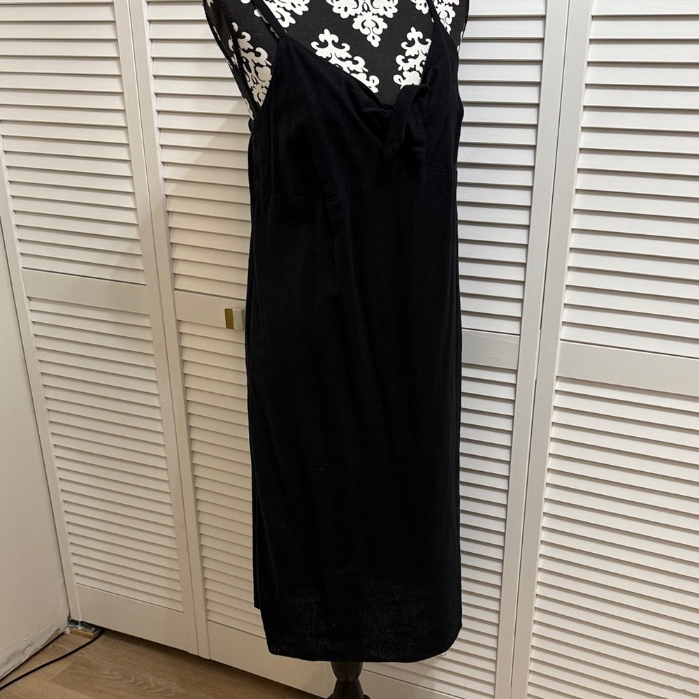 Old Navy Black Midi Dress